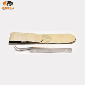 แหนบต่อขนตาแบบโค้งงอปริมาณสะดวกสบายแหนบต่อขนตาสแตนเลสสีชมพูเพิ่มวอลลุ่ม - Product Image 2