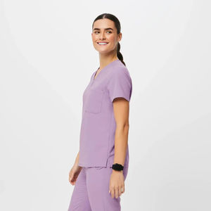 Combinaison de travail unisexe extensible et douce, offrant une circulation d'air respirante, un confort flexible, une qualité durable, une sensation agréable pour une utilisation en milieu hospitalier - Product Image 2