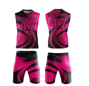 Nouveaux uniformes de football 7 contre 7 unisexes en gros, hauts personnalisés, débardeurs de football 7 contre 7, gilets de compression pour jeunes pour le football 7 contre 7 - Product Image 5