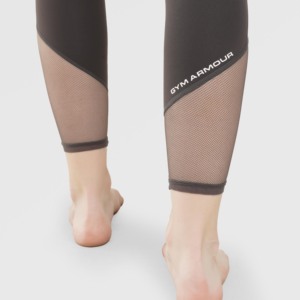 Leggings de sport slim fit couleur charbon avec taille haute élastique, longueur cheville - Grandes tailles XS à XL - Product Image 5