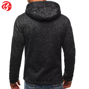 En couleur noire 100% coton thermique Hoodies Outdoor Street Style Men Wear Full Sleeve Winter Clothing Hoodies - Product Image 2