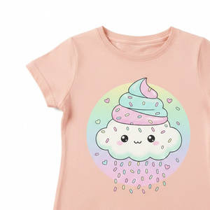 Camiseta Básica de Algodón con Cuello en V para Niños, Alternativa Elegante a la Camiseta de Cuello Redondo, Suave, Cómoda y Casual para Niños y Niñas - Product Image 4