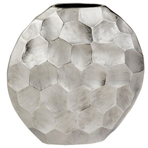 Modern Decorative Nickel Plated Finishing Flower Vase for High Quality Aluminium Metal Flower Vases for Weddings Decoration - Product Image 1