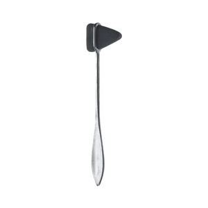 ADAN INSTRUMENTS Marteau de percussion de haute qualité, outil de diagnostic neurologique, manche en métal, embout en caoutchouc noir, certifié CE - Product Image 1