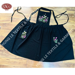 Venta al por mayor elegante floral animal bordado delantal formal decoración del hogar - Product Image 6