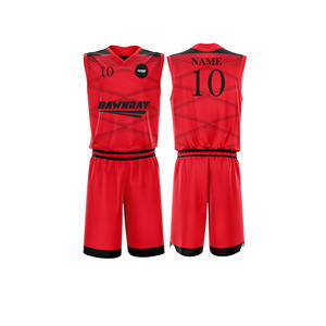 Ensemble d'uniformes d'entraînement de basketball personnalisés, jersey et short en polyester respirant à séchage rapide, vêtements de sport d'équipe pour hommes, femmes et jeunes - Product Image 6
