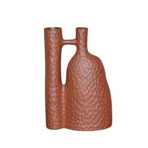 Vase blanc rond à double poignée latérale pour un décor élégant avec un long affichage d'événement parfait pour les mariages et le style de la maison - Product Image 3