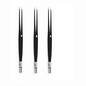 Forceps bipolaires droits de haute qualité de 19 cm, pointe de 0,7 mm, ensemble d'instruments chirurgicaux, rétracteur de dissection en acier - Product Image 1