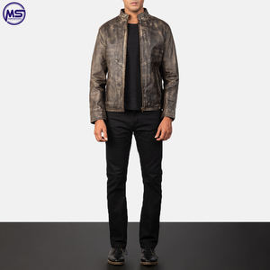 Chaqueta de cuero de manga larga para hombre, Material de Cuero 100%, profesional, gran oferta, nuevo diseño - Product Image 2