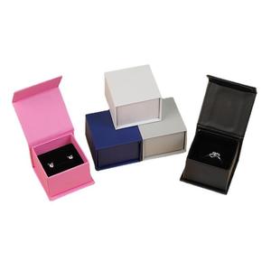 Boîte cadeau personnalisée pour bijoux avec doublure en éponge et pelliculage mat pour bagues, boucles d'oreilles, colliers, fermeture magnétique, OEM - Product Image 3