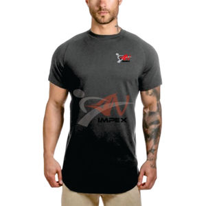 Logo imprimé personnalisé de haute qualité T-shirt tricoté formel pour hommes Impression numérique Matériau flexible respirant écologique pour - Product Image 2