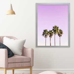 Cadre d'affiche A1-A4, cadre photo décoratif en bois, bambou, aluminium, finition argentée, toile pour usage domestique, photo peinte 60 x 80 cm - Product Image 6