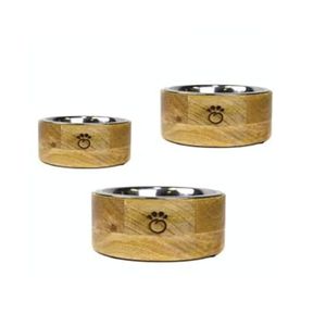 สินค้ามาใหม่ ชามไม้ทําด้วยมือ 100% สําหรับอาหารสัตว์เลี้ยงและน้ํา จานป้อนอาหารสัตว์เลี้ยงที่ผลิตในเวียดนาม - Product Image 5