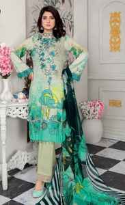 Charizma ชุดแต่งงานสไตล์ปากีสถานที่สวยงามแบบอินเดียพิมพ์ลายผ้าชิฟฟ่อนพร้อมด้วยเสื้อสนามหญ้า salwar โมเดลแฟนซี - Product Image 5