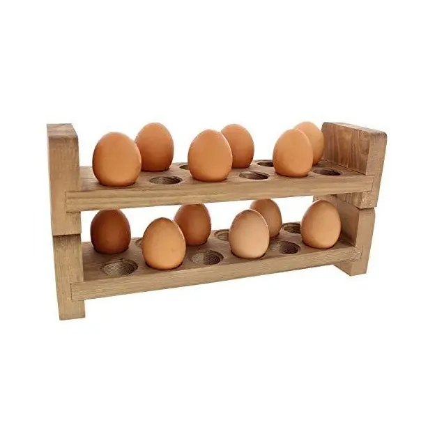 Marrone scuro in legno da cucina porta uova uso per casa e ristorante porta uova da tavolo
