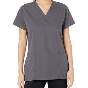 Top ventes OEM, vente en gros, design personnalisé, uniforme d'hôpital pour femmes, hauts de gommage pour soins infirmiers, ensemble de gommage aux figues, haut tunique pour soins infirmiers - Product Image 2
