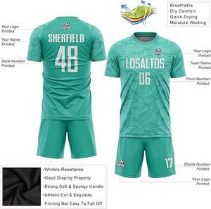 Uniforme de fútbol de poliéster 100% de último diseño, uniforme profesional para niños de nuevo estilo, Color sólido de calidad Premium a la venta - Product Image 3