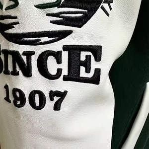 <span class=keywords><strong>Giacca</strong></span> Casual da Uomo <span class=keywords><strong>di</strong></span> Alta Qualità con Ricami Personalizzati, <span class=keywords><strong>Giacca</strong></span> a Vento in <span class=keywords><strong>Pelle</strong></span>, Streetwear, <span class=keywords><strong>Giacca</strong></span> Baseball Varsity Bomber - Product Image 3