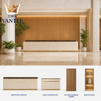 Ensemble de mobilier de hall d'hôtel sur mesure : canapé lounge moderne, fauteuil, table basse et buffet pour projets d'aménagement hôtelier