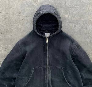 Haute qualité poids lourd Vintage lavage à l'acide sweats à capuche zippés 100% coton éponge française personnalisé brodé hommes Streetwear solide personnalisé - Product Image 5