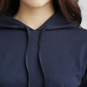 Sudadera Corta Informal de Calle con Hombros Caídos, Transpirable, Ecológica, 100% Algodón Orgánico para Mujer, Todas las Tallas Disponibles - Product Image 4