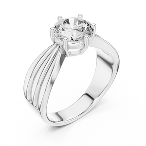 VERSATILE 1 1/4CT Lab Grown Diamond Women's Luxury IGI Certified <b>Ring</b> <b>Set</b> 18KT White <b>Gold</b> Rhodium Plated Engagement Valentine - Product Image 1