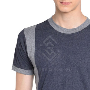 Camisetas de Manga Corta para Hombre, Corte Regular, Color Sólido, Poliéster/Algodón, Ropa de Verano, Transpirable, Ligera, de Alta Calidad y Ecológica - Product Image 6