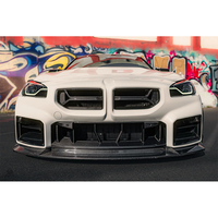 Pour BMW G87 M2 CS : Grilles de calandre avant en fibre de carbone préimprégnée de style CSL