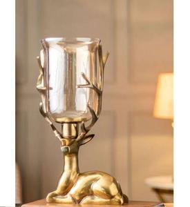 Table décorative moderne Renne Cou Visage Statue Bougeoir Haute Qualité Décor À La Maison - Product Image 3