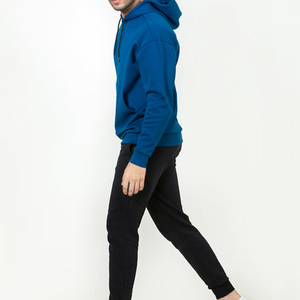 Pull à capuche vierge avec logo brodé personnalisé pour hommes ODM Service 500 GSM hommes pull lourd chaud hiver sweats à capuche - Product Image 4