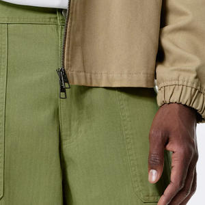 กางเกงคาร์โก้ขาตรงผู้ชายมีกระเป๋าดีไซน์ยูทิลิตี้ทนทานและระบายอากาศได้ดีแบบคลาสสิกตรงมีซิปและกระดุมปิด - Product Image 5