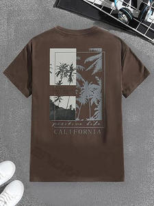 T-shirt à manches courtes imprimé sur mesure pour hommes Chemises décontractées de style tendance Graphique pour hommes - Product Image 5