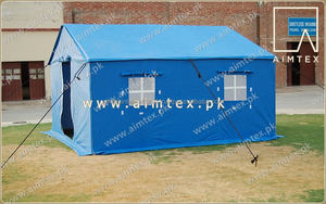 Tente d'abri rapide tente de secours légère tente de réfugié toile polyester polycoton impression de logo et image de marque - Product Image 3