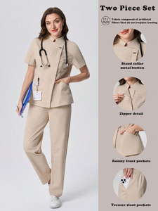 Uniformes Médicos Personalizados de la Marca Amriss, Conjuntos de Uniformes para Personal Médico Unisex, Material Personalizable, Uniformes para Hospitales y Centros de Salud - Product Image 4