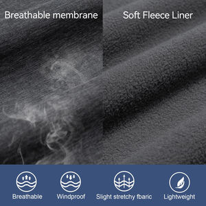 Vestes d'extérieur en vente chaude Veste softshell à manches longues coupe-vent imperméable et logo personnalisé pour hommes - Product Image 6