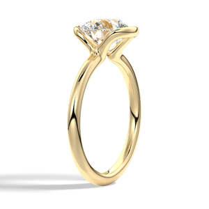 Anillo de Oro de 14K con Diamante Moissanite de Corte Oval, Colección de Anillos Elegantes con Moissanite - Product Image 2