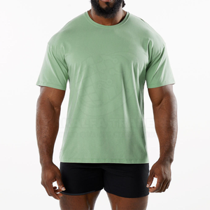 Meilleures ventes T-shirts de fitness pour hommes Polyester Spandex de haute qualité Sports décontractés respirants à séchage rapide - Product Image 5