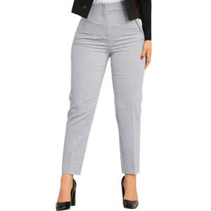 Pantalones de Vestir para Mujer, Material Personalizado de Última Tendencia, Ecológicos, Antiarrugas, Transpirables, 100% Algodón, Estilo Lápiz, Ligeros - Product Image 2