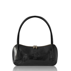 Bolso de Hombro de Cuero Curtido Vegetal Hecho a Mano en Italia-PM664 - Product Image 3