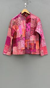 Vestes matelassées faites à la main respirantes et légères de haute qualité vestes Kantha à porter à Double face bohème à vendre en gros - Product Image 2