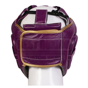 PU Leather Protective Headgear for Martial Arts and Boxing High Density <b>Foam</b> <b>Padded</b> MMA Head Guard Adult - Product Image 4