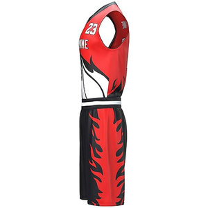 Uniforme de Baloncesto Deportivo Ligero, Cómodo y Transpirable, Material de Poliéster, Último Diseño, Color Personalizado, Unisex - Product Image 4