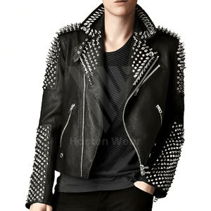 Premium Quality <b>Leather</b> Jacket for <b>Men</b> and Best Style Quick Dry With <b>Long</b> Sleeve <b>Leather</b> Jackets For Hot Sale - Product Image 5