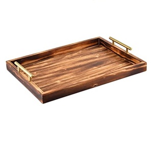 New Style Customized Finishing Food Serving Tray Handmade Decorative Coffee Tea Serving Tray - Product Image 2