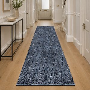 <b>RUGS</b> DEPOT LXDP-0081 Wholesale <b>Blue</b> <b>Navy</b> Vintage Oriental Digital Printed Machine Washable Chenille Area <b>Rug</b> Non Slip - Product Image 5