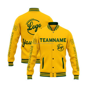 Vente en gros de veste universitaire d'été 100% en laine, coupe-vent et respirante, col montant, broderie sur le devant, commande en gros, événements, modèle OEM - Product Image 1