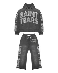 Meilleur ensemble de survêtement pour homme, style streetwear, 100% coton, léger, avec poches, effet baggy, avec strass, pour l'hiver, fabriqué au Pakistan - Product Image 5