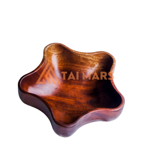 Recién llegado, ensaladera de Acacia, cuenco Ideal con forma de flor para servir frutas, ensaladas, verduras, logotipo personalizado aceptable - Product Image 3