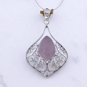 Colgante de piedras preciosas Refinado 925 Plata de ley Artesanal Hecho a mano con joyería única hecha a mano - Product Image 3