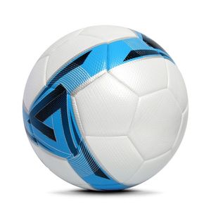 Pallone da calcio in pelle sintetica con stampa Logo per programmi di allenamento per squadre di scuola di pratica giovanile o promozioni di sponsorizzazione - Product Image 3